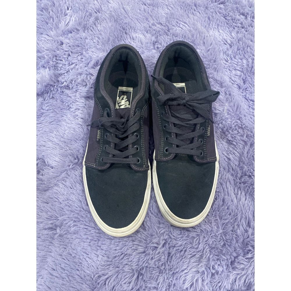 Vans Classic Navy Blue Canvas Skate‎ Shoes Casual Sneakers